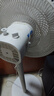 美的（Midea）【超级单品】七叶轻音立式电风扇家用柔风落地扇台式桌面小型风扇大风量节能摇头宿舍电扇 SAF30AB 实拍图