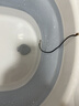 十月结晶婴儿洗澡盆可折叠家用大号新生儿童用品沐浴桶宝宝浴盆孔雀蓝 实拍图