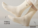 猫人女士袜子女【100%纯棉10A抑菌】夏季透气中筒袜小熊刺绣长袜女5双 实拍图