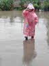 牧萌儿童雨鞋男童女童防水立体宝宝防滑耐磨卡通雨靴 粉色美人鱼 17码 实拍图