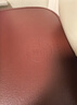 塔山（TASHAN）牛皮席头层水牛皮凉席夏季纯色真皮软席子A类母婴一擦即净易清洗 升级钻石 红棕色单席 加厚4mm 1.8米床 180cm*200cm 实拍图