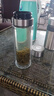 全钢玻璃保温杯茶水分离便携水杯速开直筒杯奢华款 【免费定制】其他姓氏找客服备注 钢色盖速开447ML千层杯 实拍图