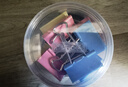 京东京造1#彩色长尾夹燕尾夹50mm（60只）票夹凤尾夹蝴蝶夹金属票据文件夹子 真实惠系列办公用品 实拍图