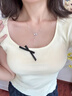 VLIFE蝴蝶流苏项链女款2026年新款小锁骨链女神节送女友生日礼物 光影蝴蝶 项链 实拍图