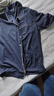 京东京造10A抑菌纯棉睡衣男衣服夏季套装A类一等品50支情侣家居服绀青XL 实拍图