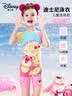 迪士尼儿童泳衣女童连体3-6岁幼儿宝宝专业训练游泳套装D35405草莓熊90 实拍图