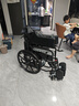 迪护轮椅轻便折叠带坐便器老人家用手动推车可折叠全躺便携式瘫痪专用 升级六档全躺-可拆洗双坐垫款（一体轮）带坐便 实拍图