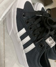 adidas NIZZA PLATFORM厚底增高运动帆布鞋女阿迪达斯三叶草 一号黑/白   36 实拍图