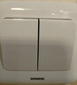 西门子（SIEMENS）开关插座 二开双控面板 86型暗装面板 远景雅白色5TA02161CC1 实拍图