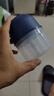 绞肉机小型打蒜器家用绞蒜切蒜器多功能辅食料理机电动蒜泥神器蒜蓉机自动切菜机压蒜器 宝蓝色- 0.26L （升级大电机） 实拍图