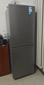美的（Midea）181L+/双开门灰/白双色冰箱节能耐用出租房可冷藏冷冻两用小巧省空间小户型不占地低家用宿舍冰箱 【一级能效】MR-181L+钛钢灰-星烁 实拍图