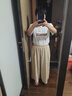 班尼路（Baleno）凉感山本裙裤女夏薄款大码胖mm显瘦a字半身裙高腰冰丝阔腿八分裤 实拍图