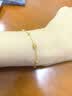 周六福GRACE碧玺黄金手链女足金镶嵌彩宝计价J0712467 约1.87g 16+3cm 实拍图