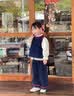 G.duck小黄鸭童装女童秋装套装儿童牛仔马甲衬衫三件套洋气女孩宝宝衣服 蓝色 90 建议1~2岁【 80-90cm】cm 晒单实拍图
