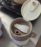 美厨（MAXCOOK）304不锈钢早餐杯豆浆燕麦片杯带盖勺外带便携不锈钢汤杯保温饭盒 高雅灰 杯+勺+吸管MCB0399550ml 实拍图