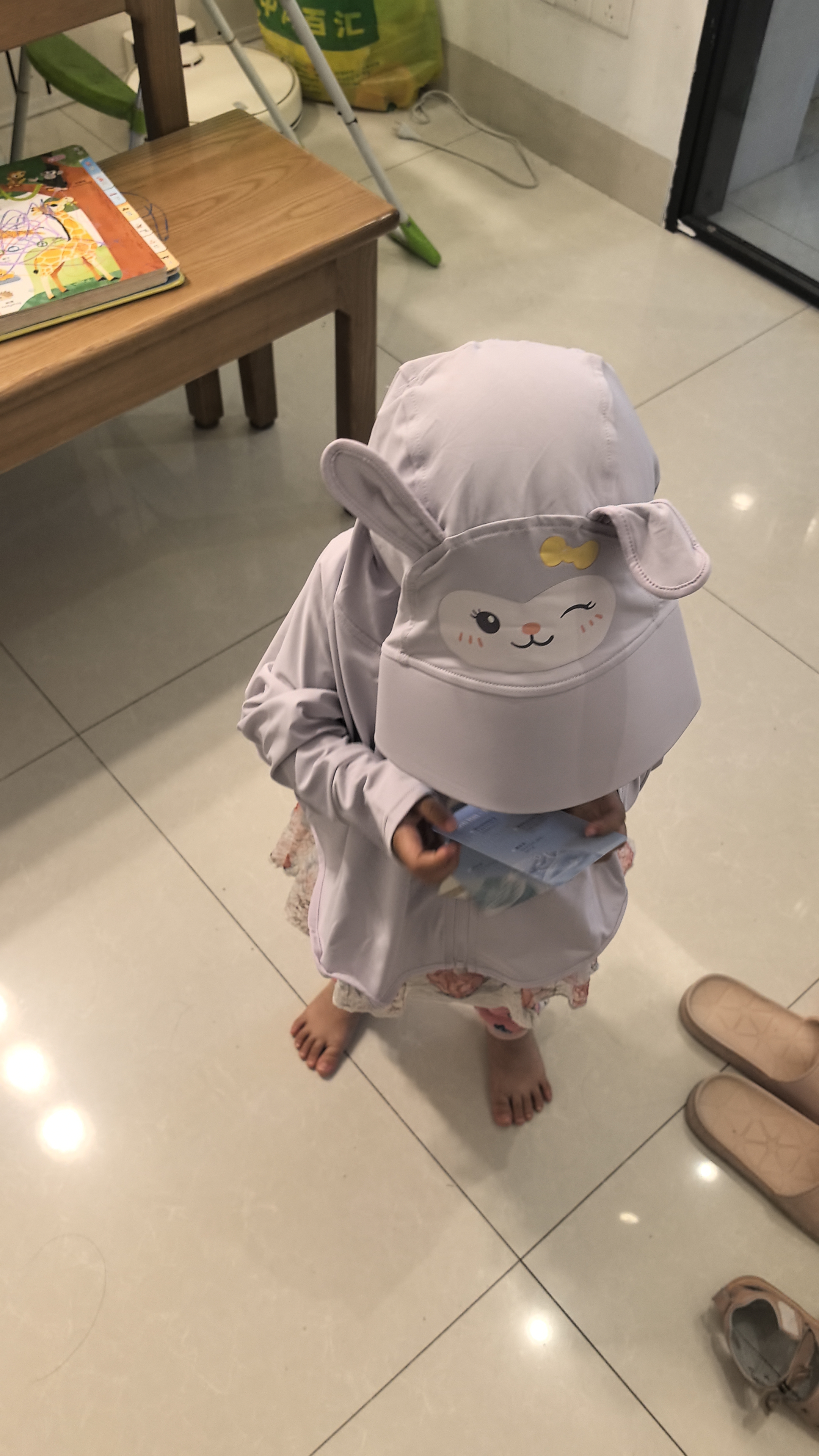爱贝迪拉婴儿防晒衣夏季薄款宝宝冰丝凉感防晒服男女儿童空调衫斗篷 实拍图