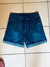 甄酷弹力高腰牛仔短裤女夏季薄款休闲短裤中年热裤女士四分牛仔裤女裤 965 30码 2尺3腰围 实拍图