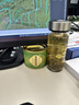 希诺（heenoor）玻璃杯单层加厚大容量泡茶杯男士户外运动耐热水杯便携车载水杯子 小熊盖400ml-升级新品【带滤网】 新品 实拍图