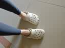卡骆驰（CROCS）檀健次同款经典洞洞鞋轻便百搭女沙滩鞋包头拖鞋男鞋|10001 骨白色-2Y2(含智必星) 35 （210mm) 实拍图