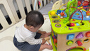 Hape【欧盟品质】六面体早教盒子绕珠配对滚珠 益智玩具儿童节日礼物 开心农场游戏盒 1-3Y E1810 实拍图