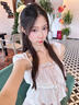 可啦啦美瞳半年抛美芝芝自然甜美彩色隐形眼镜1片装浓浓厚巧0度 实拍图