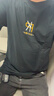 阿诺顿【纯棉四件】短袖t恤男士半截袖衫衣服男装夏季圆领宽松青年大码 格白+K白+S黑+R黑 2XL 建议150-170斤 实拍图