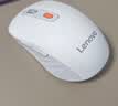 联想（Lenovo）无线蓝牙双模充电鼠标 蓝牙5.0/3.0 便携办公鼠标人体工学设计 Howard Mouse 2022充电版樱花白 实拍图