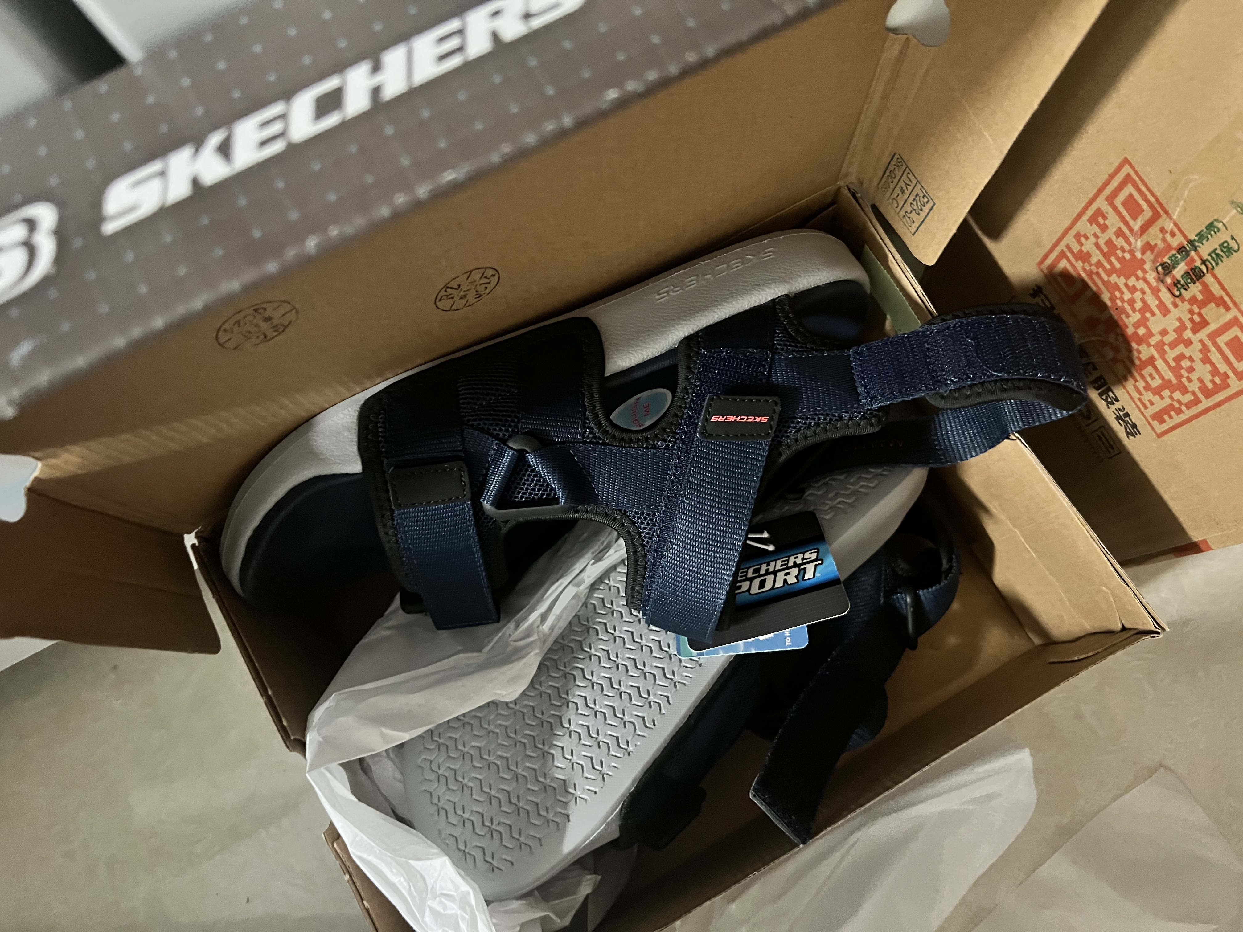 斯凯奇（Skechers）凉鞋男士夏季软底运动休闲鞋外穿软底凉拖鞋237292 实拍图
