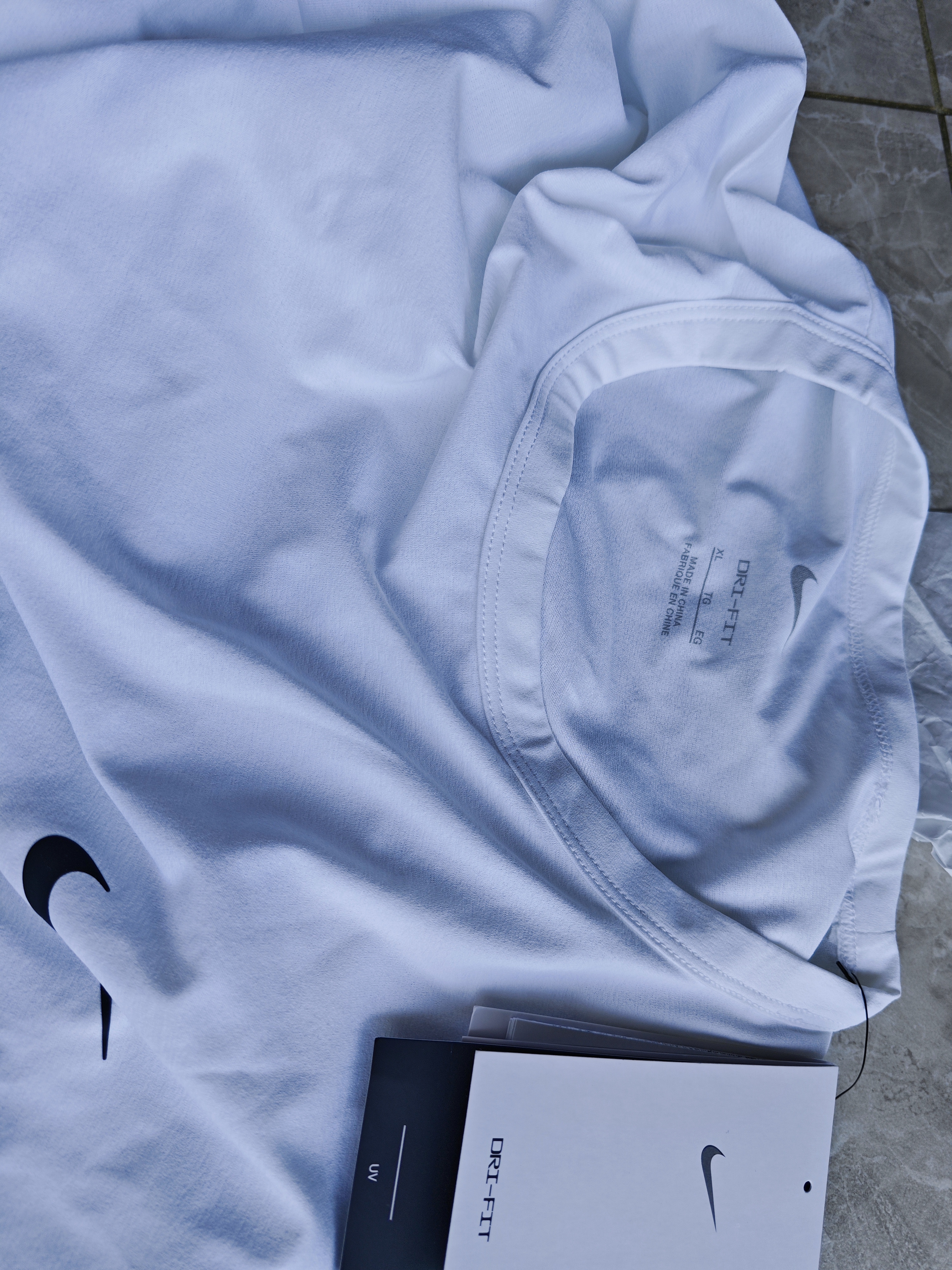 耐克NIKE男子26新品 防晒速干 训练休闲短袖T恤DV9840-100 白色XL 实拍图