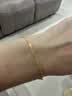 周六福四叶草足金999黄金手链女七夕礼物计价A0711666 约2.17g 16+3cm 实拍图