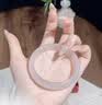 老凤祥白月光玉手镯冰种宽条玉髓镯子妈妈生日礼物实用走心女友老婆 [58圈口]10N白月光手镯 实拍图
