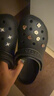 卡骆驰（CROCS）檀健次同款经典洞洞鞋轻便百搭女沙滩鞋包头拖鞋男鞋|10001 黑色-001(含智必星) 43 (270mm) 实拍图