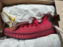 阿迪达斯YEEZY350魔鬼辣椒椰子透气新年红男女休闲鞋 GW6945 38 实拍图