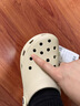 卡骆驰（CROCS）白鹿同款经典云朵洞洞鞋时尚百搭女鞋花园鞋|206750 骨白色-2Y2(含智必星) 39 (250mm) 实拍图