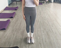 VICTORIATOURIST瑜伽服女运动套装夏季防晒跑步普拉提健身服美背含胸垫两件套 实拍图