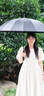 爱上雨24骨长柄雨伞男士大号自动暴雨专用伞加固结实抗风定制直杆大伞男 全纤维中棒-加大-24骨经典黑 实拍图
