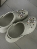 卡骆驰（CROCS）檀健次同款复古小鲸鱼洞洞鞋时尚厚底洞洞鞋花园鞋206302 骨白色-2Y2(含智必星) 38 (240mm) 实拍图