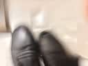 红蜻蜓大码男鞋牛皮真皮休闲鞋男圆头商务正装皮鞋男WTA306871T黑色45 实拍图