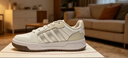 adidas ENTRAP美式校园风运动少年感复古篮球风板鞋男女阿迪达斯 白色/浅蓝/灰色   40.5 实拍图