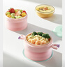 babycare儿童餐具辅食碗保温碗宝宝吃饭工具新生礼盒送礼5件套粉PPSU饭盒 实拍图