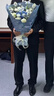 罗蒙西服套装男新款商务职业正装男士新郎礼服伴郎礼服结婚礼服男装 实拍图
