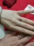 舒弗微镶高端莫桑钻戒指女碎钻婚戒结婚情侣求婚戒指520送女朋友礼物 碎钻戒指 50分莫桑钻(带证书) 开口 可调节 实拍图