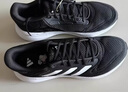 adidas DURAMO RC超轻透湿排汗缓震网面透气体测跑鞋男女阿迪达斯   黑色/白色   40 实拍图