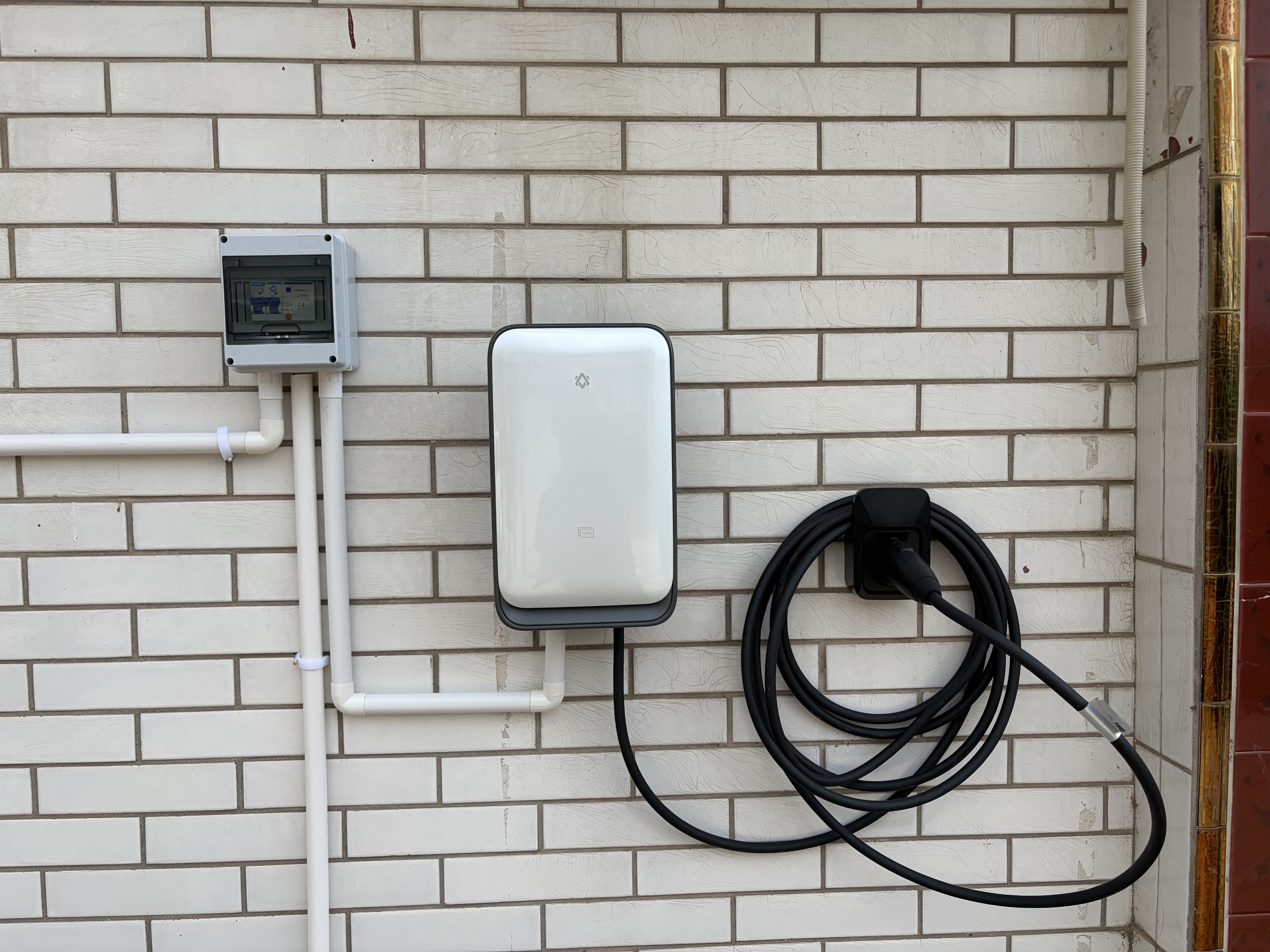 挚达充电桩7kw家用3C新国标新能源电动汽车充电器适配特斯拉小米比亚迪小鹏问界理想蔚来极氪大众 实拍图