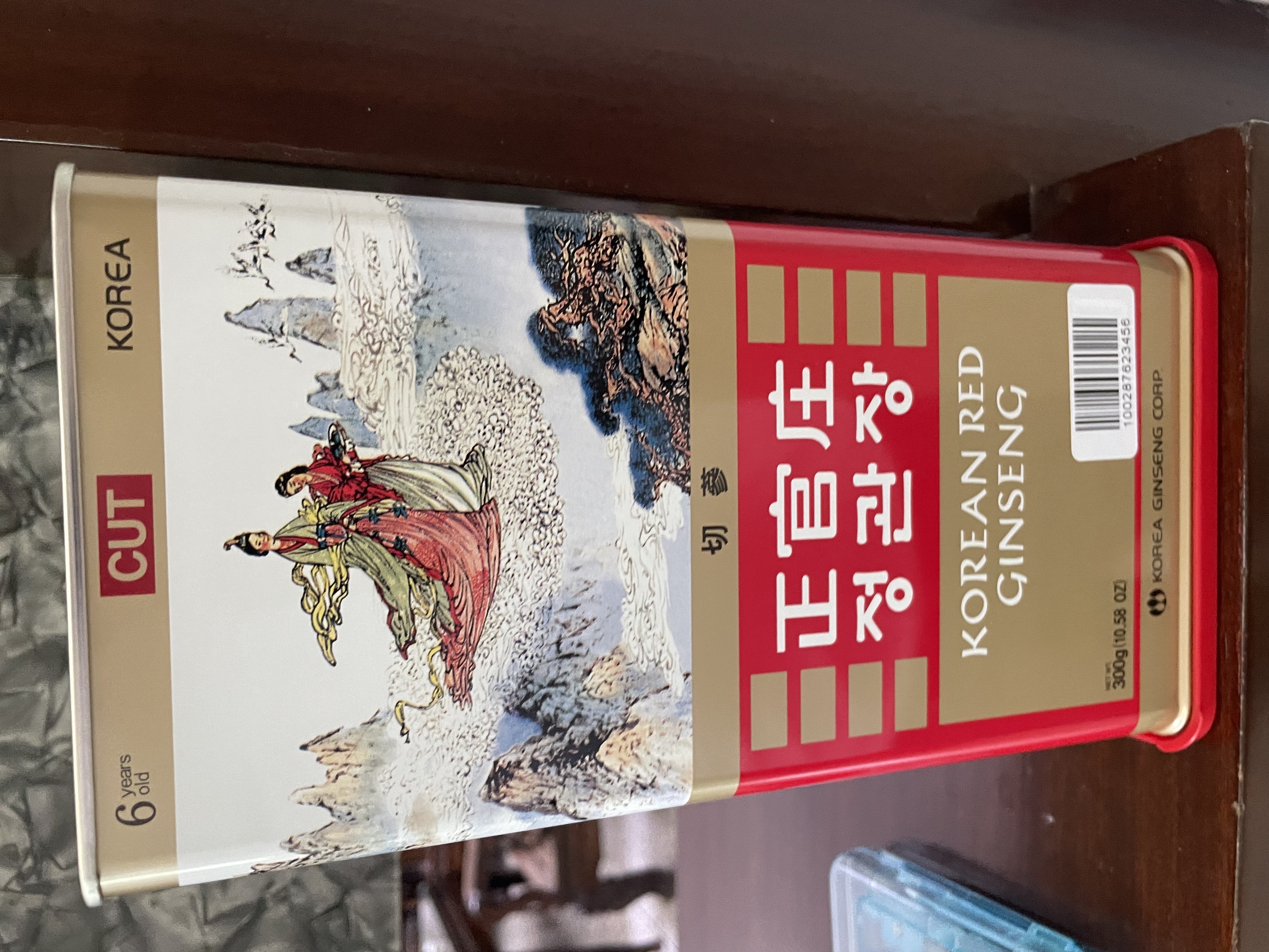 正官庄原装进口高丽参[良]6年根切片大(150g)红参参片滋补品礼盒 实拍图