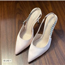 CHARLES&KEITH质感链条尖头高跟凉鞋子女鞋生日礼物送女友CK1-60280377 Beige米色 38 (245) 实拍图