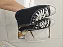 匡威（Converse）All Star夏季经典帆布男女高帮休闲运动鞋黑色101010 101010/黑色 42 实拍图
