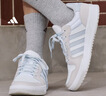 adidas ENTRAP美式校园风运动少年感复古篮球风板鞋男女阿迪达斯 白色/浅蓝/灰色   38.5 实拍图