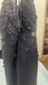 猫惑带胸垫冰丝睡衣女士吊带内衣睡裙情人节礼物情趣家居服套装礼盒装 灰蓝色单件睡裙【带胸垫】 L 【适合95-115斤】 实拍图