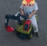 babycare儿童工程车坐人1-3岁宝宝玩具车滑行学步车奥维托-挖土机(无推土) 实拍图